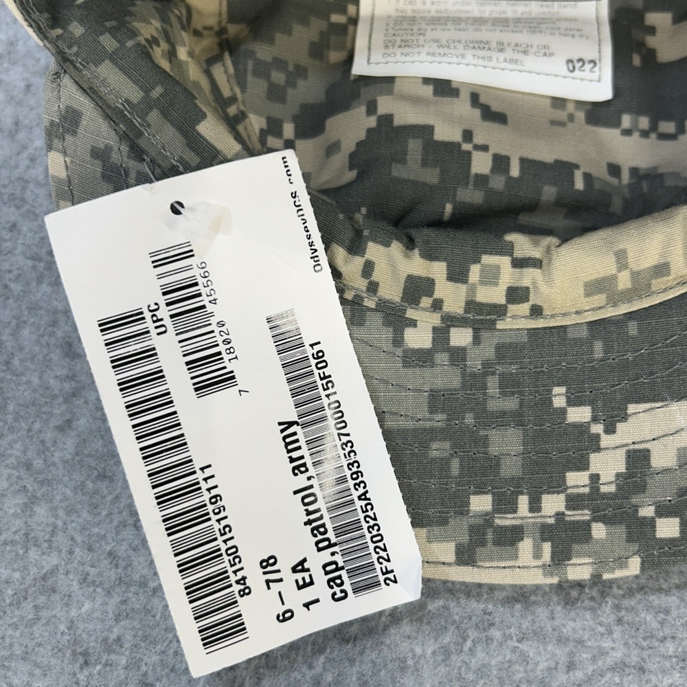 US Army ACU Patrol Cap 6 7/8 Uniform Digital Camo C/N Military Combat Hat NEW - Picture 4 of 4